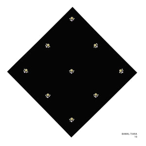 TIARA- 10 (BLACK BEAUTY- GOLD)