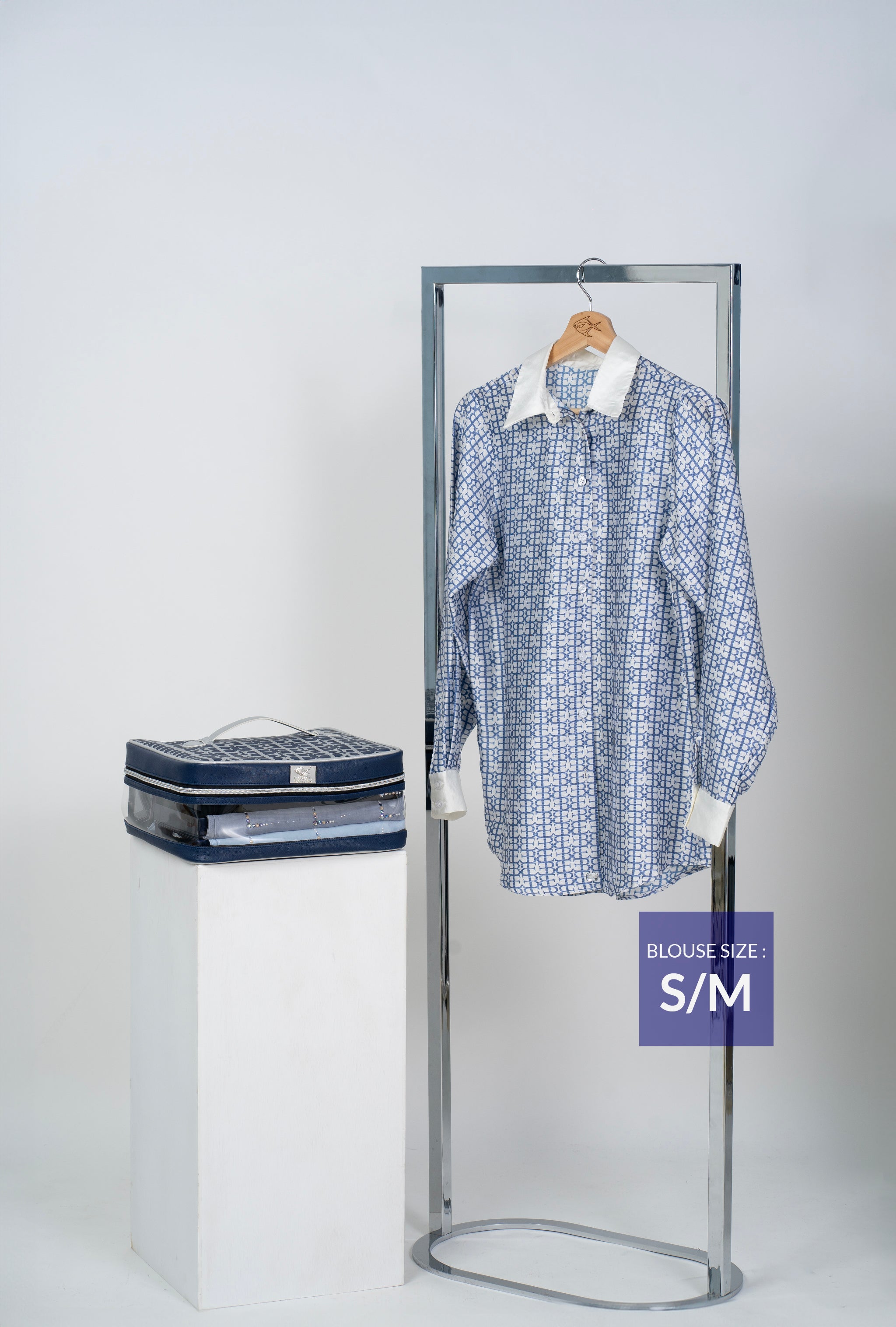 BE MONOGRAM TRAVEL BAG + BLOUSE