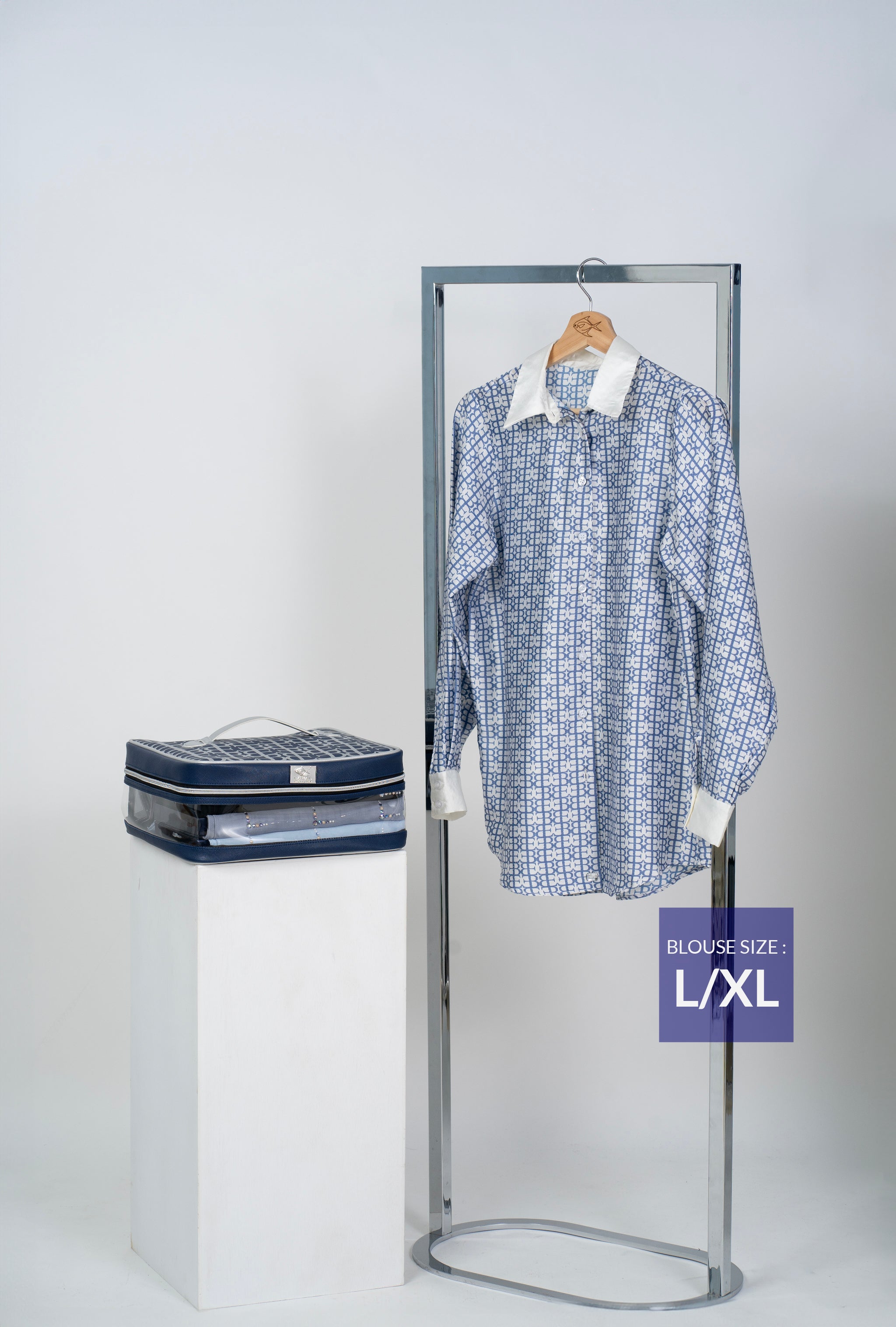 BE MONOGRAM TRAVEL BAG + BLOUSE